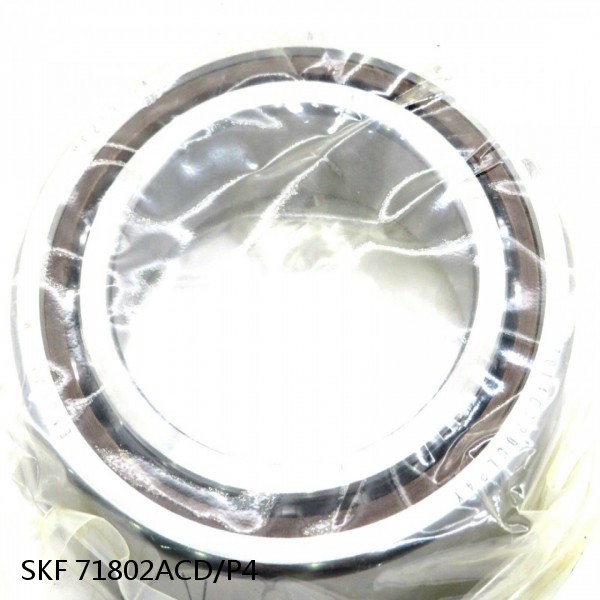 71802ACD/P4 SKF Super Precision,Super Precision Bearings,Super Precision Angular Contact,71800 Series,25 Degree Contact Angle